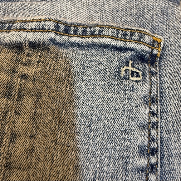 Rag & Bone Jane Super High Rise Ankle Cigarette Jeans Size 33 Dakota Wash EUC - Picture 9 of 14